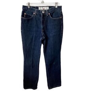 Guess vintage Y2K boot leg low rise denim jeans 28 dark wash 100% cotton